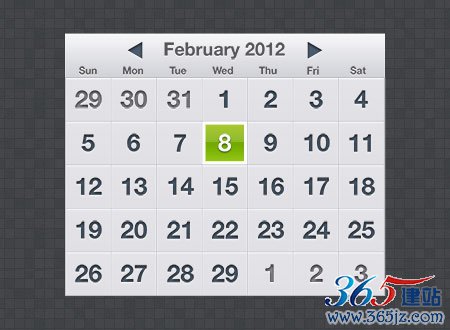 instantShift - Beautiful Free Calendar PSD Designs