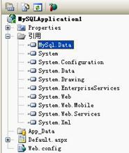 添加MySql.Data.dll的引用